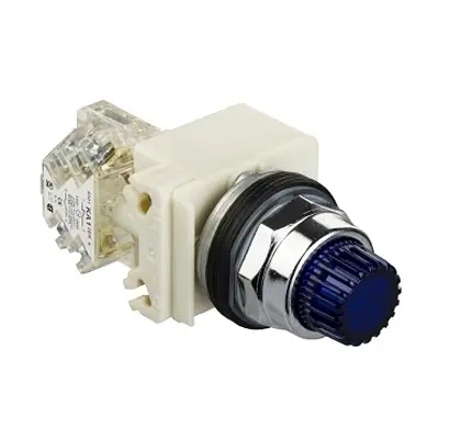 Produktfoto 1 von Schneider Electric 9001K2L35 Druckschalter Beleuchtet Silikonpolymer Ø 30 mm, 1 Wechsler / 10 A 28 V dc 600 V ac, IP66