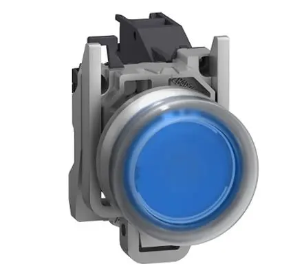 Produktfoto 1 von Schneider Electric Harmony XB4 Druckschalter Ø 22 mm, 1 Schließer Blau, IP66