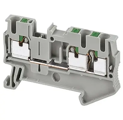 Produktfoto 1 von Schneider Electric NSYTRP Kupferlegierung Chrom Nickel Stahl, Kupferlegierung, Nylon 6.6 Anschlussklemmenblock 24A Grau
