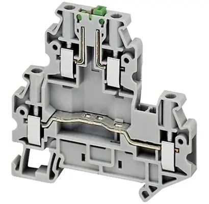 Produktfoto 1 von Schneider Electric NSYTRV Polyamid Anschlussklemmenblock 30A Grau 2-polig Schraubbefestigung 4 mm²