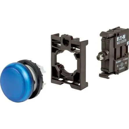 Produktfoto 1 von Eaton Anzeige Eaton Moeller 230V ac Blau, Ausschnitt-Ø 22.5 mm LED Rund IP69K, IP67