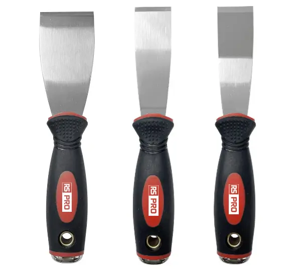 Produktfoto 1 von RS PRO Schaber, Edelstahl, 3 Stück