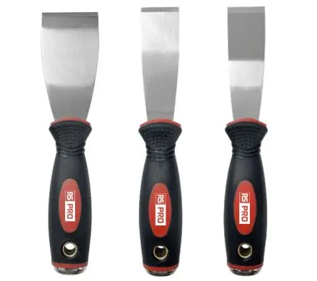 Produktfoto 1 von RS PRO Schaber, Edelstahl, 3 Stück