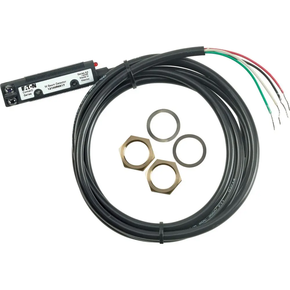 Eaton Rechteckig Optischer Sensor, Durchgangsstrahl, Bereich 6000 mm, NPN Ausgang, Anschlusskabel, Hell-/dunkelschaltend