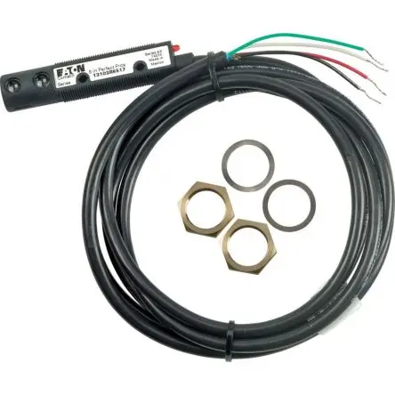Produktfoto 1 von Eaton Comet Rechteckig Optischer Sensor, Diffus-reflektierend, PNP/NPN Ausgang, Kabeldraht