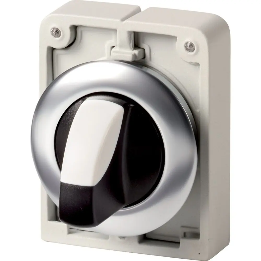 Produktfoto 1 von Eaton Series M30 Wählschalterkopf Schwarz 2-Positionen 30mm Kipphebel