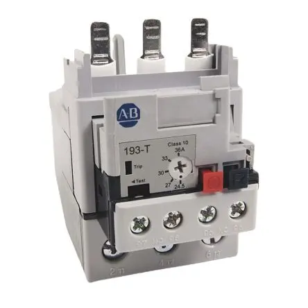 Produktfoto 1 von Allen Bradley 193-T1 Überlastrelais, / 24.5A, 36 A 12 W, 15V / 2mA, 107 mm x 54mm