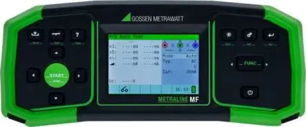 Produktfoto 1 von Gossen Metrawatt M520F Multifunktionsprüfgerät 2-Draht Erdungswiderstandsmessung Automatischer FI Test USB 9V dc FI