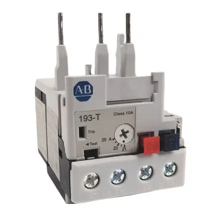 Produktfoto 1 von Allen Bradley 193-T1 Überlastrelais, / 21A, 25 A 12 W, 15V / 2mA, 86.5 mm x 45mm
