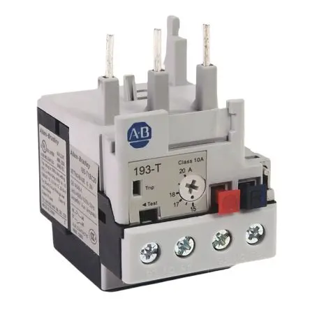 Produktfoto 1 von Allen Bradley 193-T1 Überlastrelais, / 15A, 20 A 6 W, 15V / 2mA, 104.5 mm x 45mm