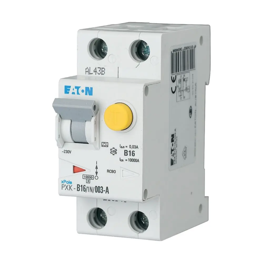 Eaton xPole Eaton Moeller FI/LS-Schalter (RCBO) 16 A, 1-polig Typ D, Empfindlichkeit 30 mA
