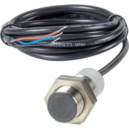 Produktfoto 1 von Eaton E57PS Performance Plus M18 Induktiver Näherungssensor, Gewinderohr PnP / 300mA 5 mm, IP69 0 V ac 30 V dc