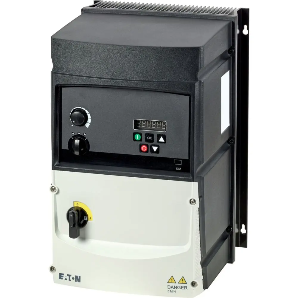 Eaton VFD DC1 3-Phasen Antrieb mit regelbarer Drehzahl 22 kW 480 V ac 46 A 500Hz
