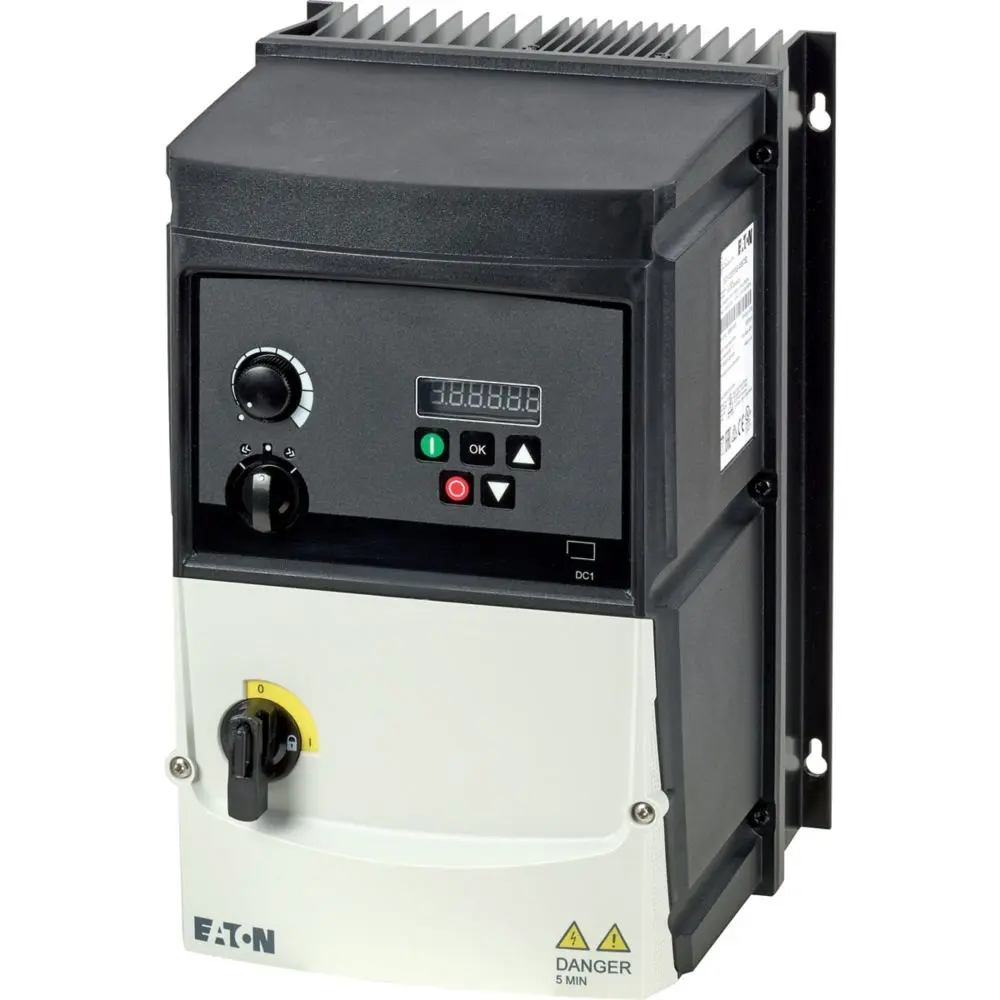 Produktfoto 1 von Eaton VFD DC1 1-Phasen Antrieb mit regelbarer Drehzahl 4 kW 10 V 36 A 500Hz