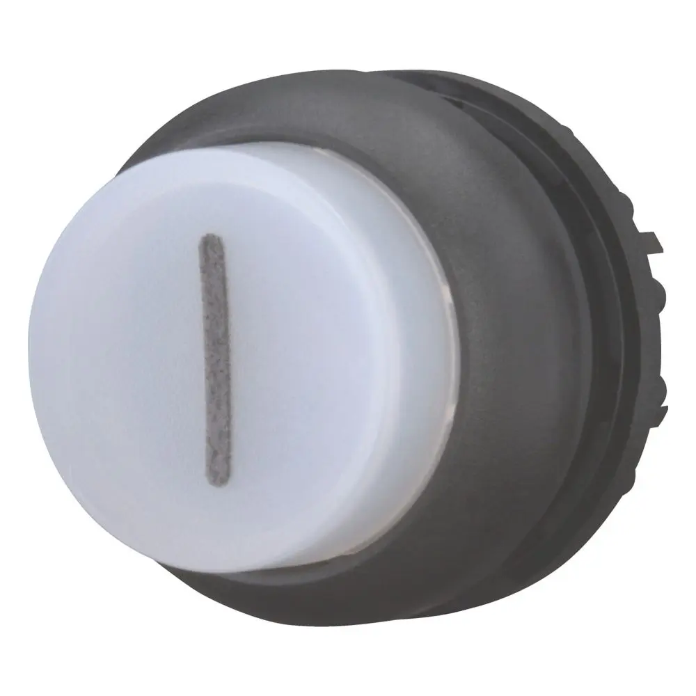 Produktfoto 1 von Eaton M22 Beleuchtete Drucktaste Weiß Beleuchtet Tastend Schraubanschlussklemme Ø 22.5 mm 24 V ac, IP40, IP69K