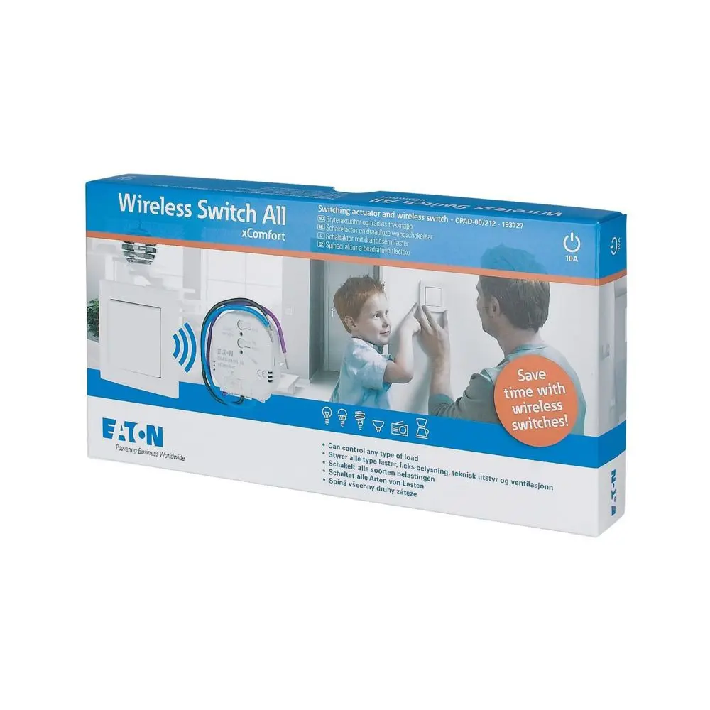 Eaton CPAD Funkschalter Lichtschalter 1-teilig Weiß IP20 10 A
