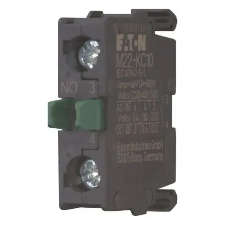 Produktfoto 1 von Eaton M22 Drucktaster-Kontaktblock 1 Schließer 240V Schraube