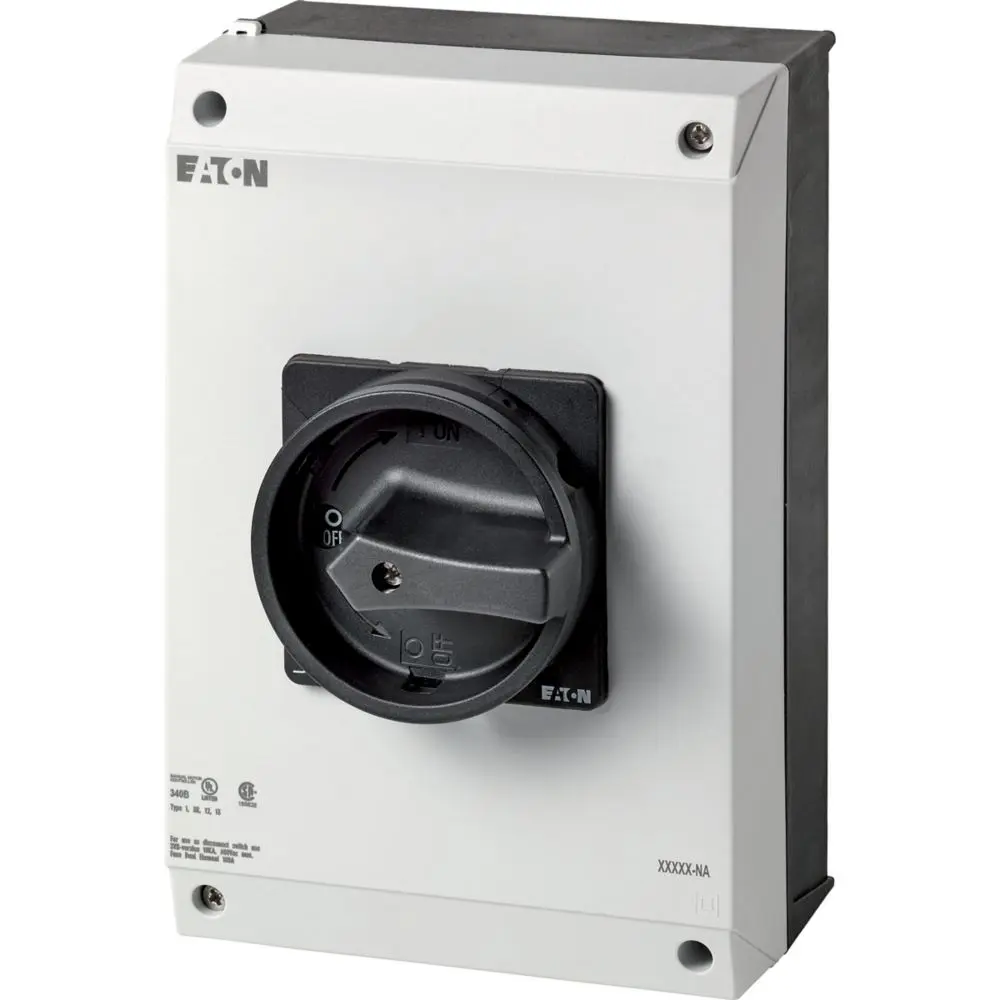 Produktfoto 1 von Eaton 3-Stufen P3 Drehschalter 1 Schließer/1 Öffner / 100 A Schraube, 280 mm x 2 mm x 280 mm
