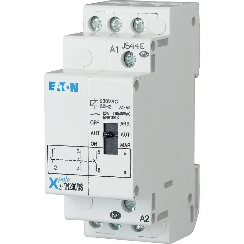 Produktfoto 1 von Eaton Z-TN Relais 230V ac, 3-poliger Schließer DIN-Schienen