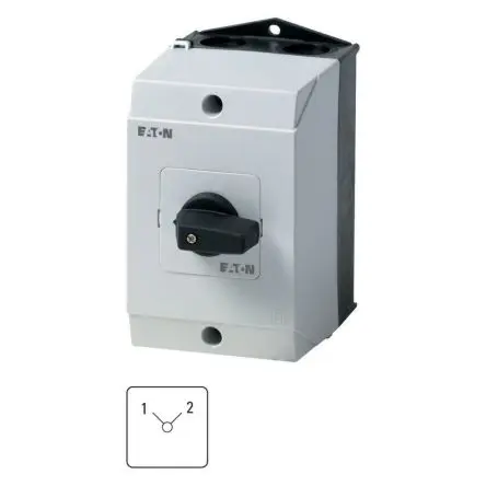 Produktfoto 1 von Eaton Moeller Nockenschalter 32 A, 1-phasig, 2-Stufen Kurzer Daumengriff Schraube, 90 °-Wurfwinkel