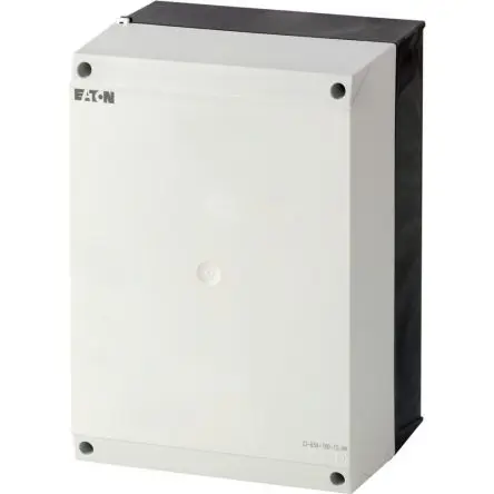 Produktfoto 1 von Eaton Eaton Moeller; Universalgehäuse; Kunststoff; Schwarz, Hellgrau IP65 Breite 200 mm Höhe 125 mm Länge 280 mm