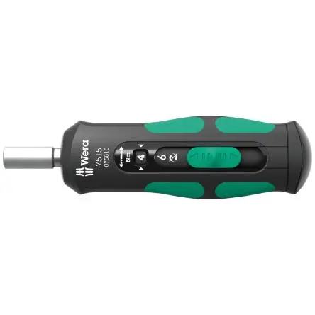 Produktfoto 1 von Wera 1/4 in Drehmomentschraubendreher Drehmomentschraubendreher 2 To 6 Nm Länge 147.5mm