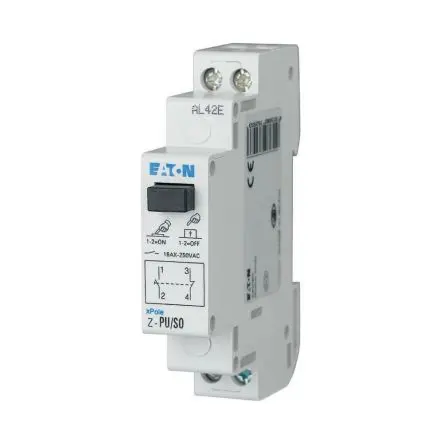 Eaton Z-PU Druckschalter DIN-Hutschiene, 1 Schließer/1 Öffner / 16A 250 V ac, IP40