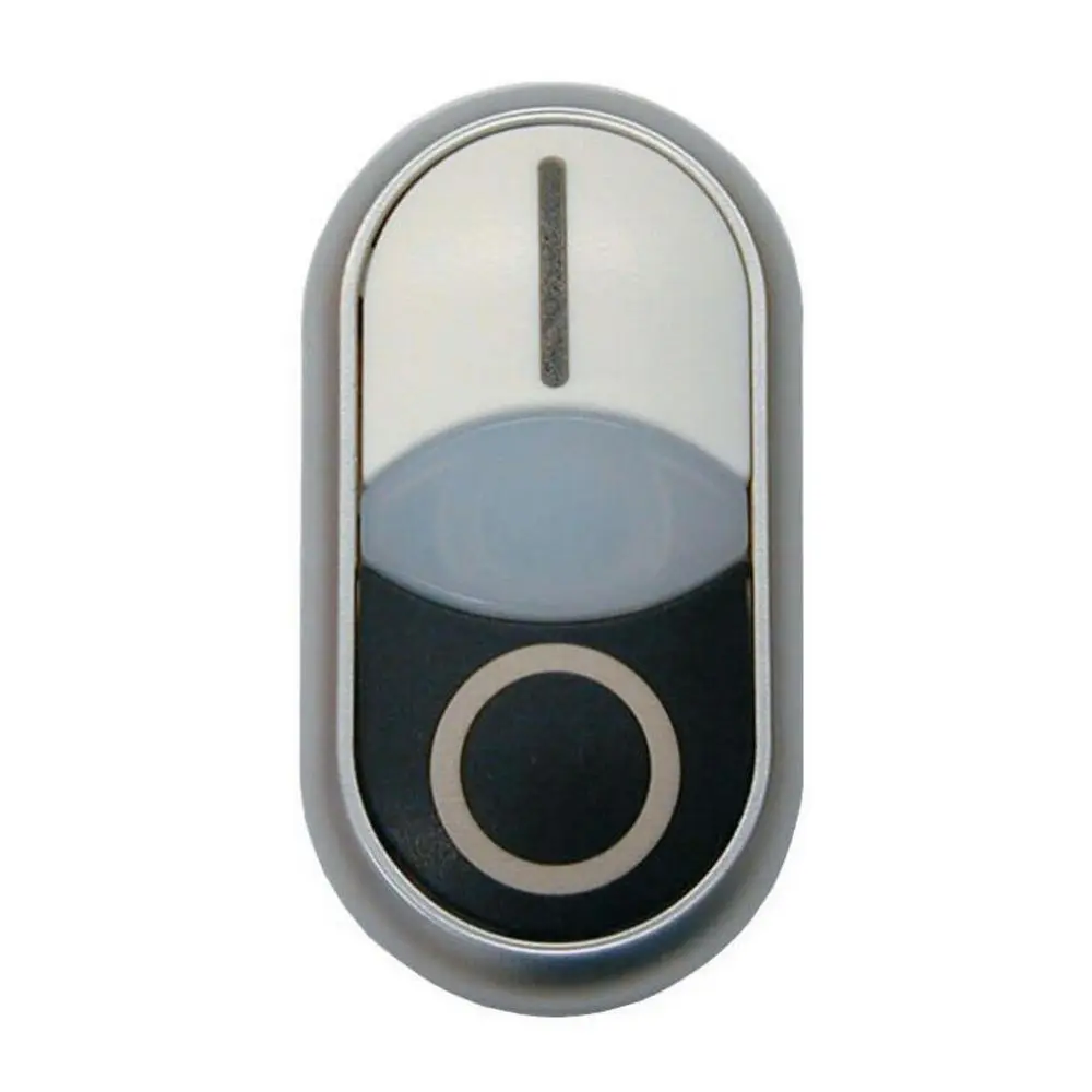 Produktfoto 1 von Eaton M22 Beleuchtete Drucktaste Weiß Beleuchtet Schraubanschlussklemme Ø 22.5 mm, IP66