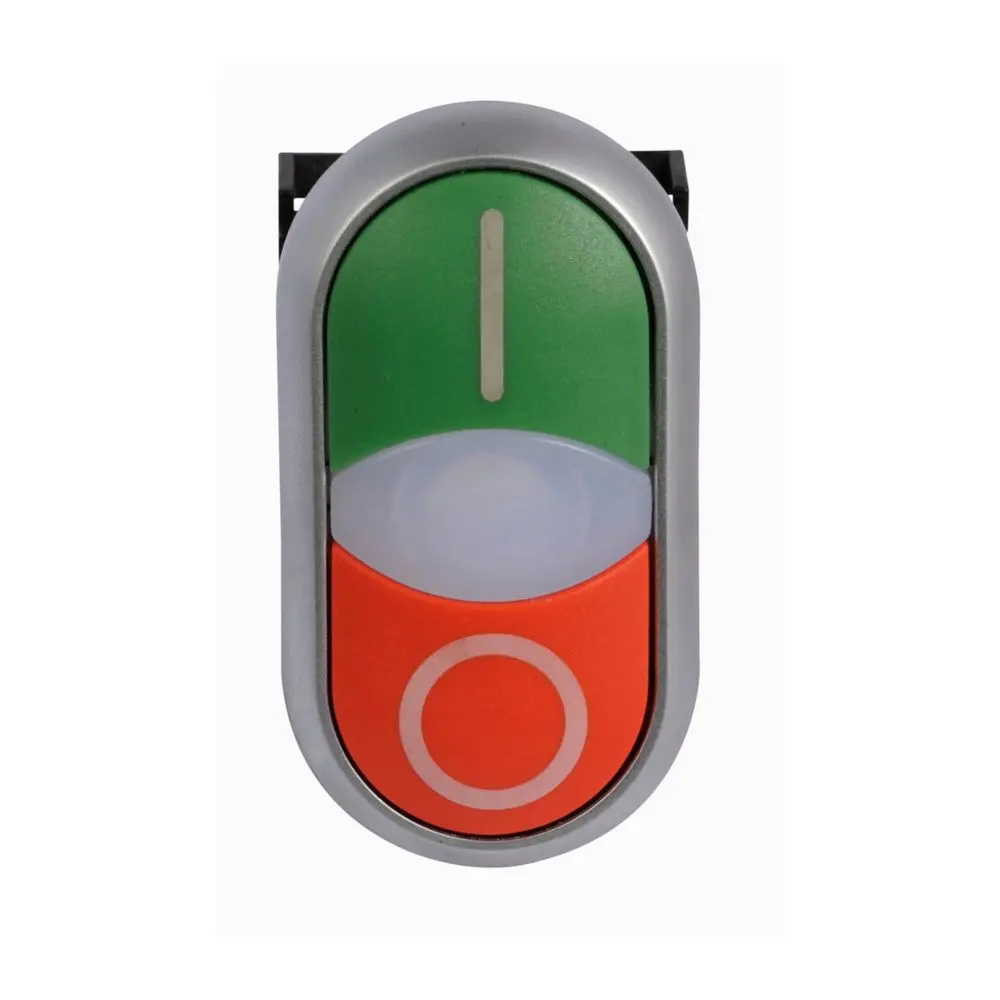 Produktfoto 1 von Eaton M22 Beleuchtete Drucktaste Weiß Beleuchtet Tastend Schraubanschlussklemme Ø 22.5 mm, IP66