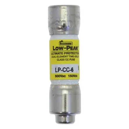 Produktfoto 1 von Eaton Feinsicherung T / 6A 1.5 x 0.41Zoll 150 V ac/dc, 600 V ac/dc Melamin
