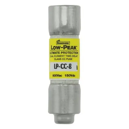 Produktfoto 1 von Eaton Bussmann Patronensicherung T / 8A 1.5 x 0.41 in 600V ac/dc Melamin Spezialschaltungen und industrielle Steuerung