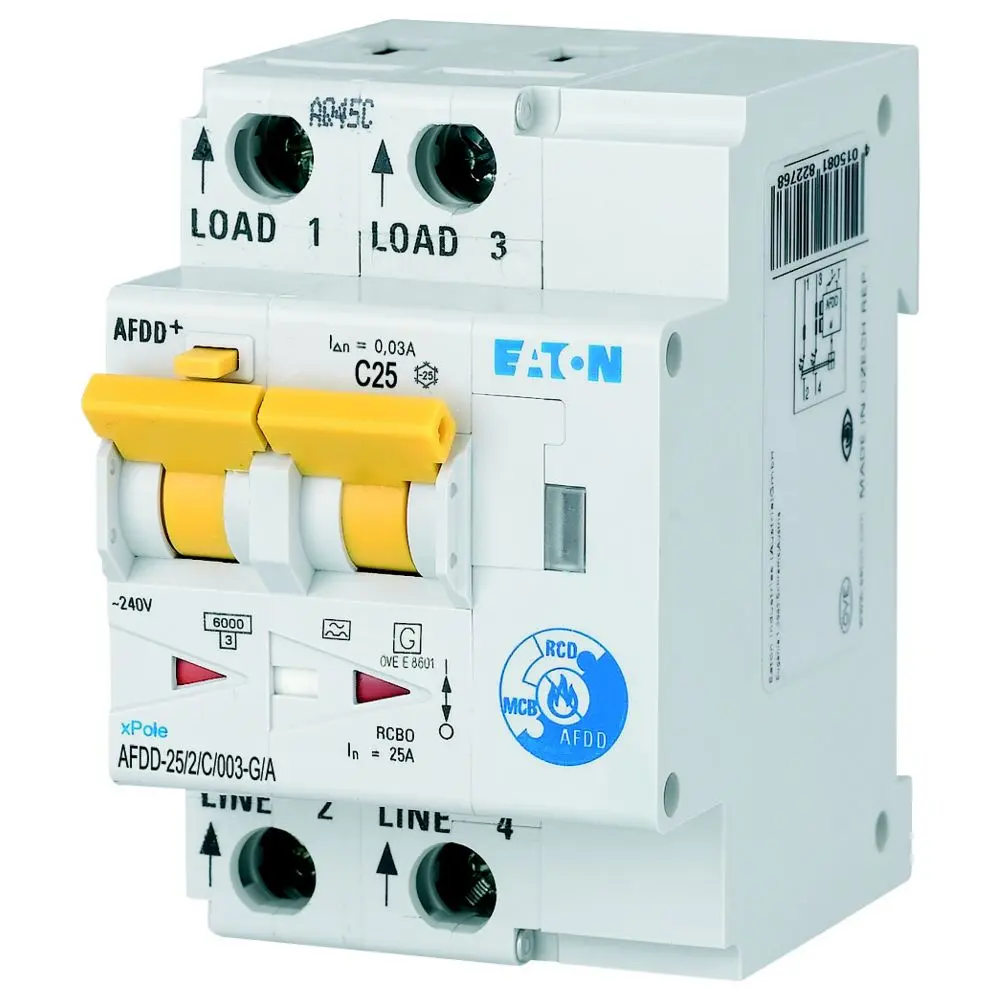 Produktfoto 1 von Eaton xPole - AFDD FI/LS-Schalter (RCBO) 10 kA, 2-polig Typ C