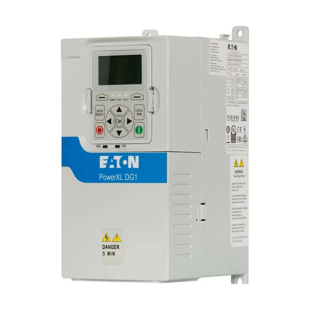 Produktfoto 1 von Eaton DG1 3-Phasen Frequenzumrichter 2.2 kW 500 V 400Hz