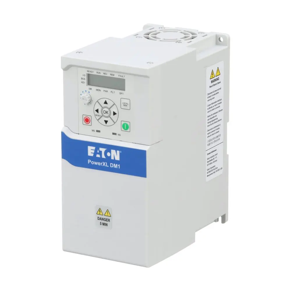 Produktfoto 1 von Eaton DM1 3-Phasen Frequenzumrichter 3 kW 480 V ac 7.6 A 400Hz