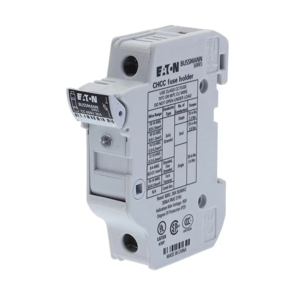 Produktfoto 1 von Eaton Sicherungshalter CHCC 30A 600V ac/dc 1-polig