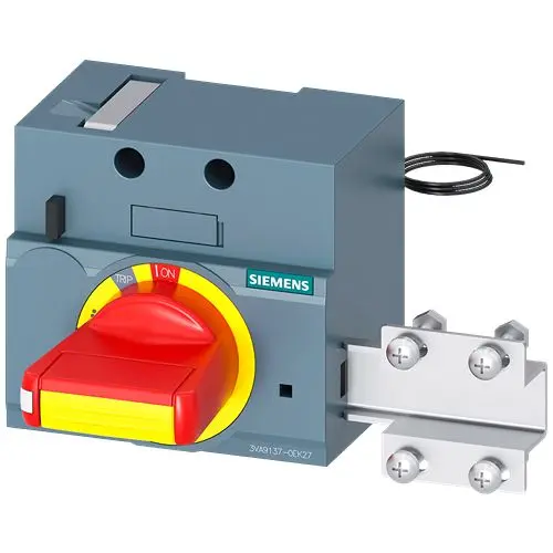 Produktfoto 1 von Siemens 3VA9 Frontseitiger Drehantrieb Gelb, Rot 24 V