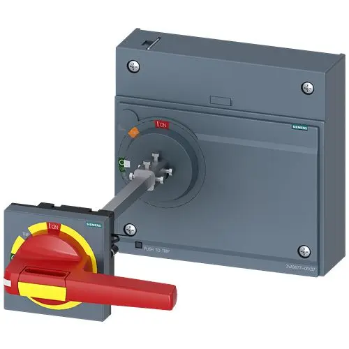 Produktfoto 1 von Siemens 3VA9 Türmontierter Drehbediener Gelb, Rot 24 V