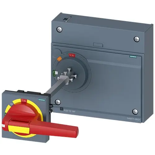 Produktfoto 1 von Siemens 3VA9 Türmontierter Drehbediener Gelb, Rot 24 V