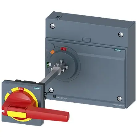 Produktfoto 1 von Siemens 3VA9 Türmontierter Drehbediener Gelb, Rot 24V