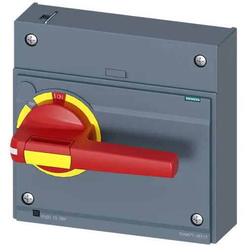 Produktfoto 1 von Siemens 3VA9 Frontseitiger Drehantrieb Rot, Gelb