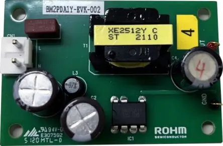 Produktfoto 1 von ROHM BM2PDA1Y-Z Evaluierungsplatine, BM2PDA1Y-EVK-002 Sperrwandler-Konverter, für Nicht isolierter PWM-Flyback-Wandler