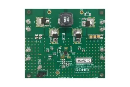 Produktfoto 1 von ROHM BD8303MUV Evaluierungskit, BD8303MUV-EVK-001 Abwärts-/Aufwärts-Controller, für Synchroner Aufwärts-DC/DC-Regler