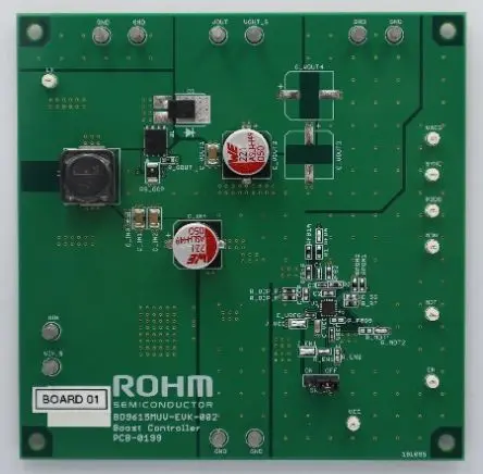 Produktfoto 1 von ROHM BD9615MUV-LB Evaluierungsplatine, BD9615MUV-EVK-002 Boost-Controller, für 1-Kanal-Boost-DC/DC-Controller