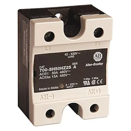 Produktfoto 1 von Allen Bradley 700-SH Panel, DIN-Hutschiene Halbleiterausgang 480 V ac/dc 32V ac/dc / 50 A