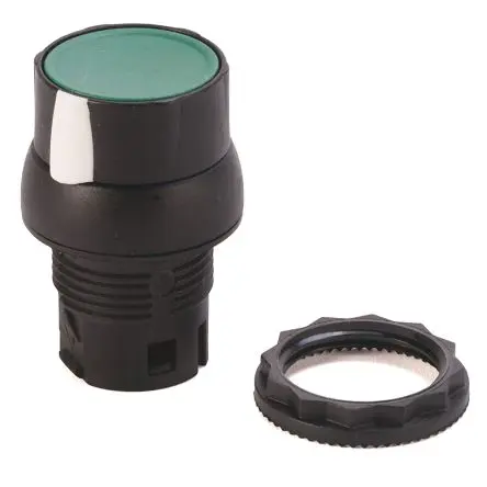 Produktfoto 1 von Allen Bradley 800FP Druckschalter Ø 22.5 mm, Weiß, Schwarz, Grün Einsteck-Anschluss Rund, IP66