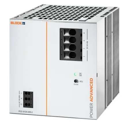 Produktfoto 1 von Block POWER ADVANCED DIN-Schienen Netzteil Primär-Schaltnetzteil 264V ac/dc Wechselstrom/Gleichstrom / 40 A 24V dc DC