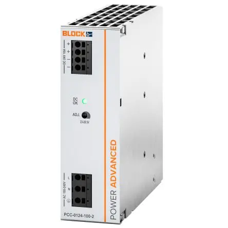 Produktfoto 1 von Block POWER ADVANCED DIN-Schienen Netzteil Primär-Schaltnetzteil 264V ac Wechselstrom/Gleichstrom / 10 A 24V dc DC 240 W