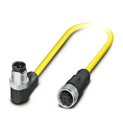 Produktfoto 1 von Phoenix Contact 14249, 4-polig Sensor-Betätigungselementkabel, M12, M12, Rechtwinklig, Rechtwinklig Stecker 4 / M12,
