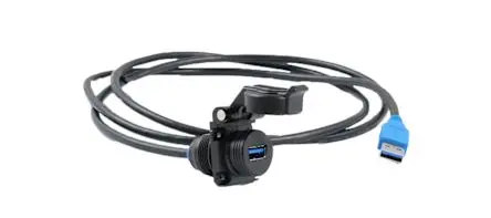 Produktfoto 1 von Amphenol Socapex, Gerade USB3APSCC22XXA USB-Steckverbinder Stecker USB Typ A 3.0 2, Panel IEC 50156 IP54