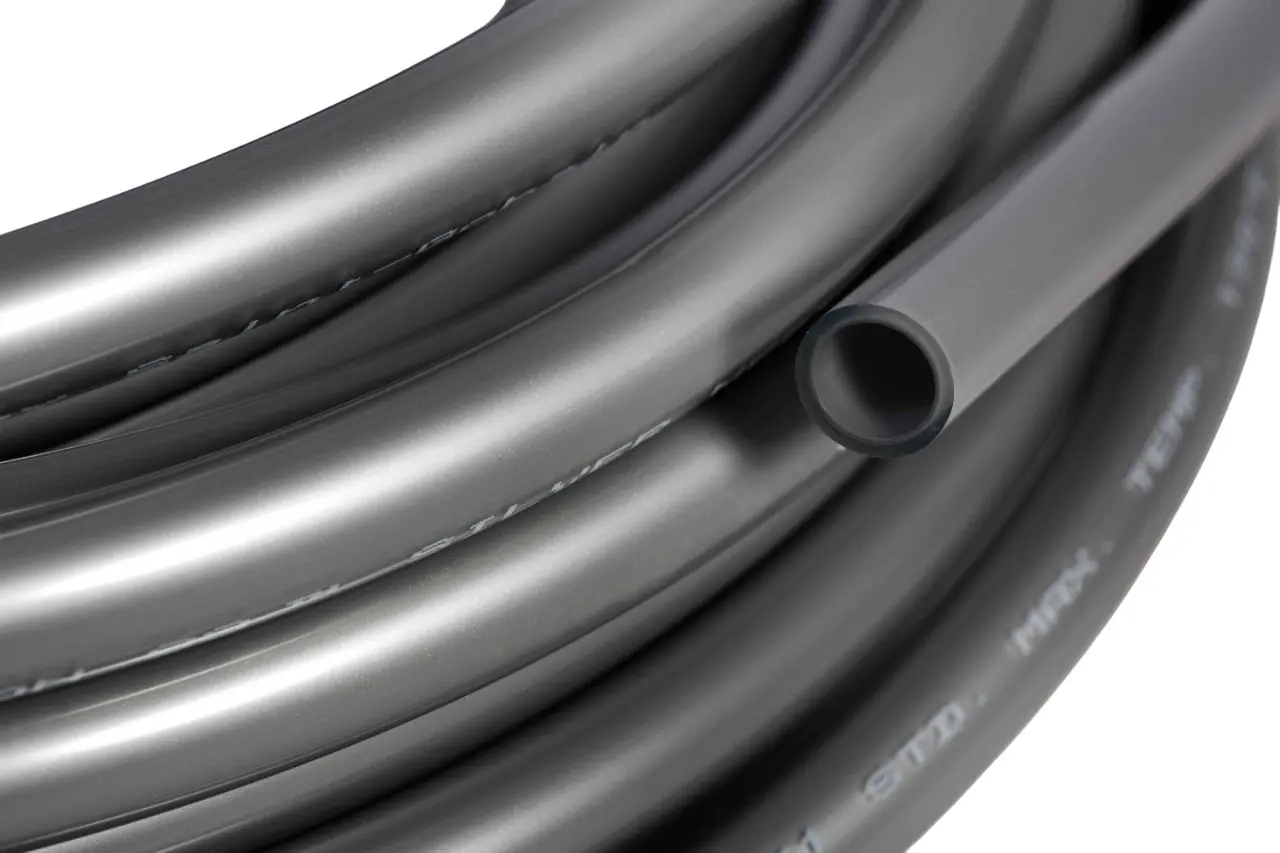 Produktfoto 1 von Saint-Gobain Versilon Silver Flexibler Schlauch, Ø 3.2mm 6.4mm Silber TPE Übertragung 4,5 bar für Lebensmittel und